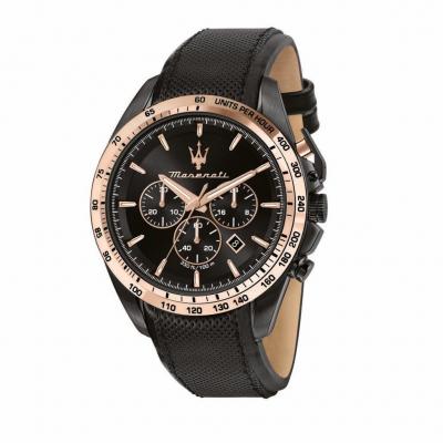 Montre Homme Traguardo Noir R8871612036 Rose Maserati