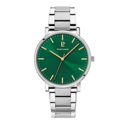 Pierre Lannier Montre Essential Acier Cadran Vert