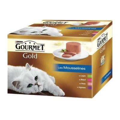 GOURMET Gold Les Mousselines - Pour chat adulte - 24 x 85 g