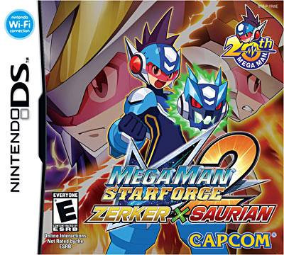 Mega Man Star Force 2 Zerker X Saurian Nintendo Ds