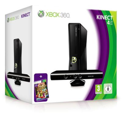 Pack X360 4 Go + Kinect Incluant Kinect Adventures