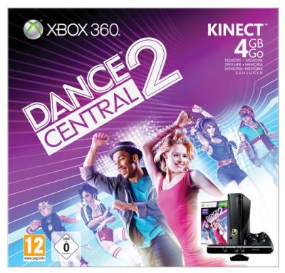 Console Xbox 360 4 Go Microsoft + capteur Kinect + Dance Central 2