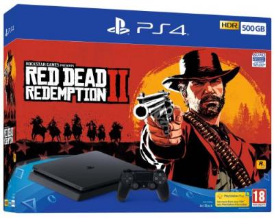 Sony Playstation 4 Slim Red Dead Redemption 2 Bundle 500 Go