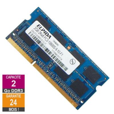Barrette M&eacute;moire 2Go RAM DDR3 EBJ21UE8BFU0-DJ-F SO-DIMM PC3-10600 1333MHz 2Rx8 