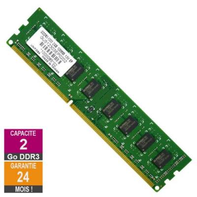 Barrette M&eacute;moire 2Go RAM DDR3 GU512303EP0202 DIMM PC3-10600U 1333MHz 2Rx8 