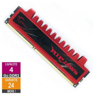 Barrette M&eacute;moire 4Go RAM DDR3 F3-10666CL9D-8GBRL DIMM PC3-10600U 