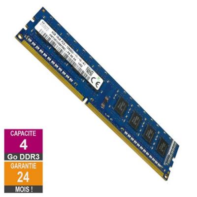 Barrette M&eacute;moire 4Go RAM DDR3 HMT451U6BFR8C-PB DIMM PC3-12800U 