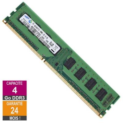Barrette M&eacute;moire 4Go RAM DDR3 Samsung M378B5273CH0-CH9 DIMM PC3-10600U 