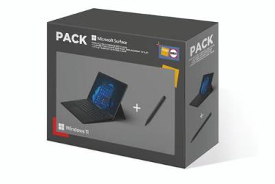 PC Hybride / PC 2 en 1 Microsoft Pack Pc 2 en 1 surface pro 9 Noir + clavier + stylet