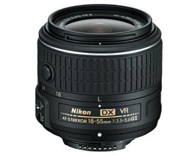 Nikon AF-S DX NIKKOR 18-55 mm F3.5-5.6 G VR II 52 mm Objectif (adapt&eacute; &agrave; Nikon F) noir