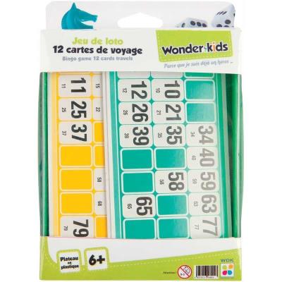 COFALU KIM'PLAY  Jeu Voyage Loto 12 Cartes