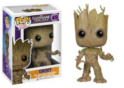 Figurine Pop - Marvel Les Gardiens De La Galaxie - Groot - Funko Pop N&deg;49