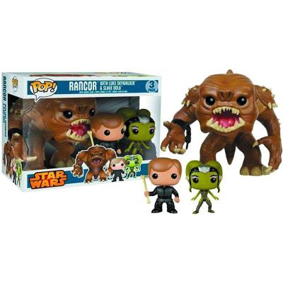 Figurine Pop - Star Wars Classique - Pack Rancor, Luke Et Oola - Funko Pop