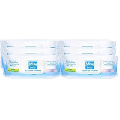 Lingettes ultra-douces au lait de toilette, sans rincer