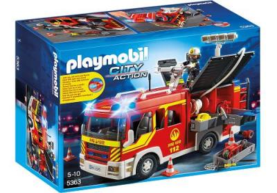 PLAYMOBIL 5363 Fourgon Pompier Gyrophare