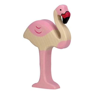 Figurine en bois Flamant Rose HOLZTIGER 