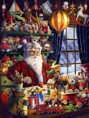 Calendrier de l'Avent - L'atelier du P&egrave;re No&euml;l - Evangelisti
