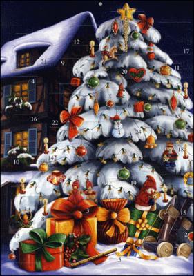 Calendrier de l'avent - No&euml;l blanc - Evangelisti