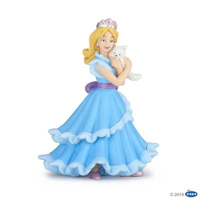 Le Monde Enchante Princesse Bleue Au Chat