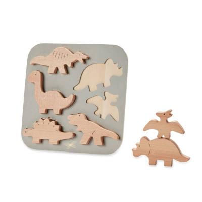 Puzzle Dinosaure en bois 6 pi&egrave;ces By Astrup