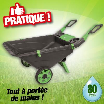Brouette de jardin multifonctions ''carett''', 80L