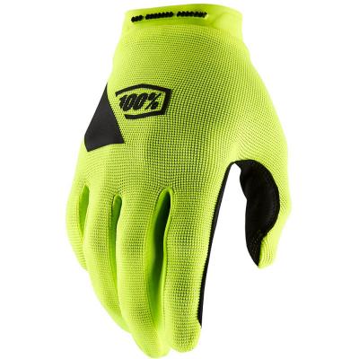 Gant cross 100% Ridecamp jaune fluo- M
