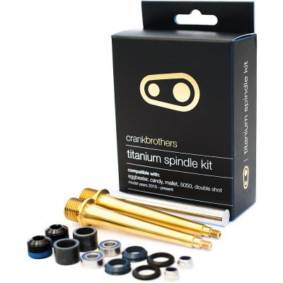 Kit d'adaptation pour p&eacute;dale Crank Brothers (axe en titane) - Dor&eacute;