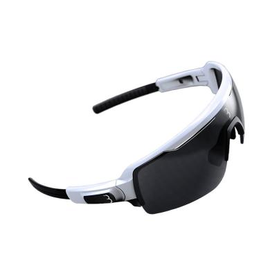BBB Lunettes de Sport Commander Mixte, Glossy White, Taille Unique