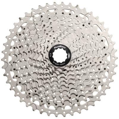 Cassette SunRace MS8 (rapport large, 11 vitesses) - 11-42t Argent&eacute;