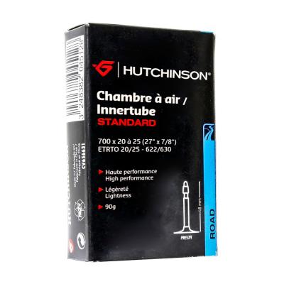 Hutchinson Standard Presta 48 Mm Road Inner Tube Noir 700C / 20-25