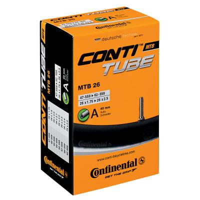 Chambre &agrave; air VTT Continental Quality (longue valve) - 26"" 1.75 - 2.5