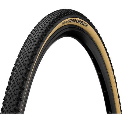 Continental Terra Speed Folding TL Tyre (ProTection) - Black Cream} - 700c}, Black Cream}