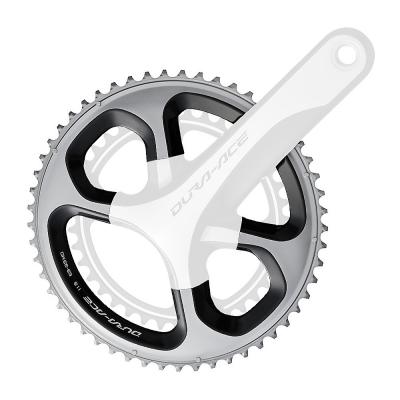 Plateau ext&eacute;rieur Shimano Dura Ace FC-9000 (53/52 et 50 dents) - Gris