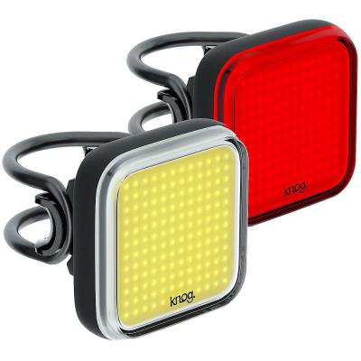 Knog Blinder Square Light Set Jaune,Rouge 200 / 100 Lumens