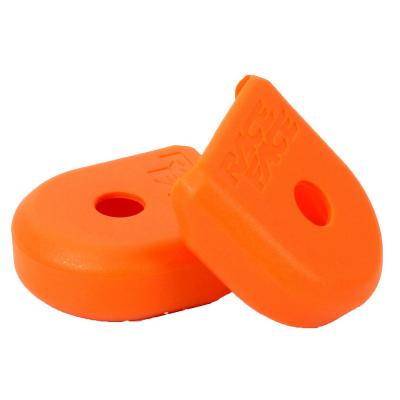 Race face paire de proteges manivelles carbone boot pedal orange