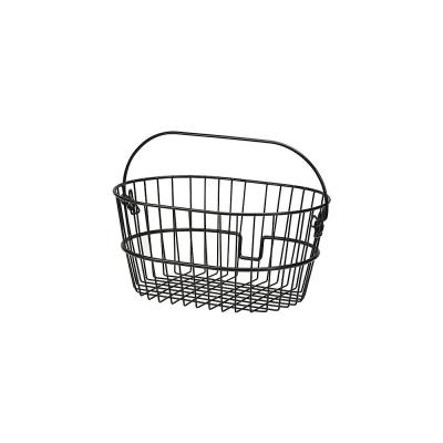 Panier v&eacute;lo Klickfix Standardkorb en acier noir (16L) (vendu sans fix