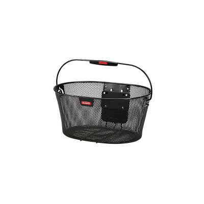 Panier v&eacute;lo Klickfix Ovalkorb en acier noir (16L) (vendu sans fixatio