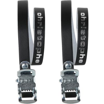 Sangles Zefal Christophe (cuir) - 370mm Noir Pi&egrave;ces de p&eacute;dales