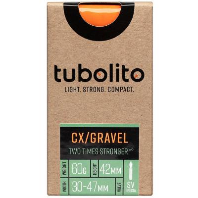 Tubolito Cx/gravel All Presta 60 Mm Inner Tube Orange 700 / 30-47