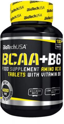 Biotech Usa Bcaa+b6 (100tabs) BCAA 2:1:1 rapport acides amin&eacute;s BCAA + Vitamine B6