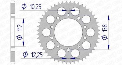 AFAM Couronne aluminium Ultra-Light 11509 - 520 taille :