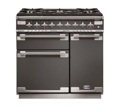 Cuisini&egrave;re FALCON ELISE 90 Mixte Ardoise/Nickel bross&eacute; - ELS90DFSL/-EU