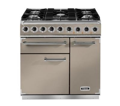 Piano de cuisson Falcon FAUVE NICKEL BROSSE 90 CM GAZ F900DXDFFN/NM-EU