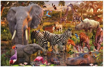 Puzzle 3000 pi&egrave;ces Ravensburger Animaux du continent africain 