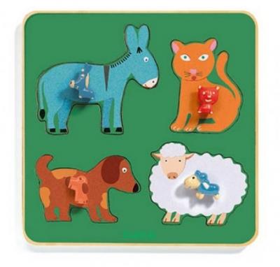 DJECO- Encajable Family Farm (31061), Multicolore