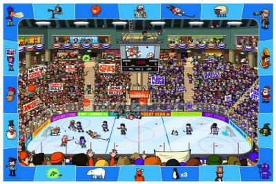 Eurographics Spot and Find Hockey MO Puzzle (100 pi&egrave;ces)