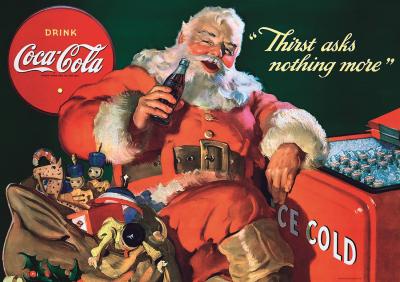 Puzzles 1000 pi&egrave;ces : Cadeaux du P&egrave;re No&euml;l / Coca-Cola