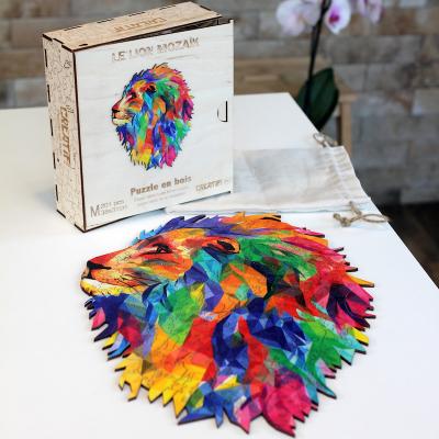 Creatif Puzzle Puzzle en bois Le Lion Moza&iuml;k- - Puzzle