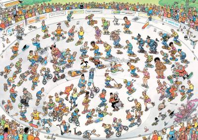 Puzzle 1000 pi&egrave;ces : JVH - Faire du skate Jumbo
