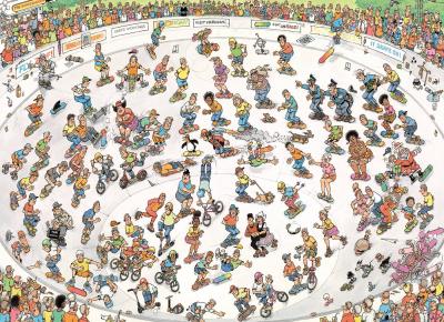 Puzzle Jan Van Haasteren - Faire du Skate Jumbo